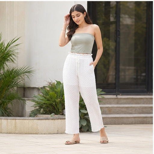 White imported ladies trouser ZF05#31 S