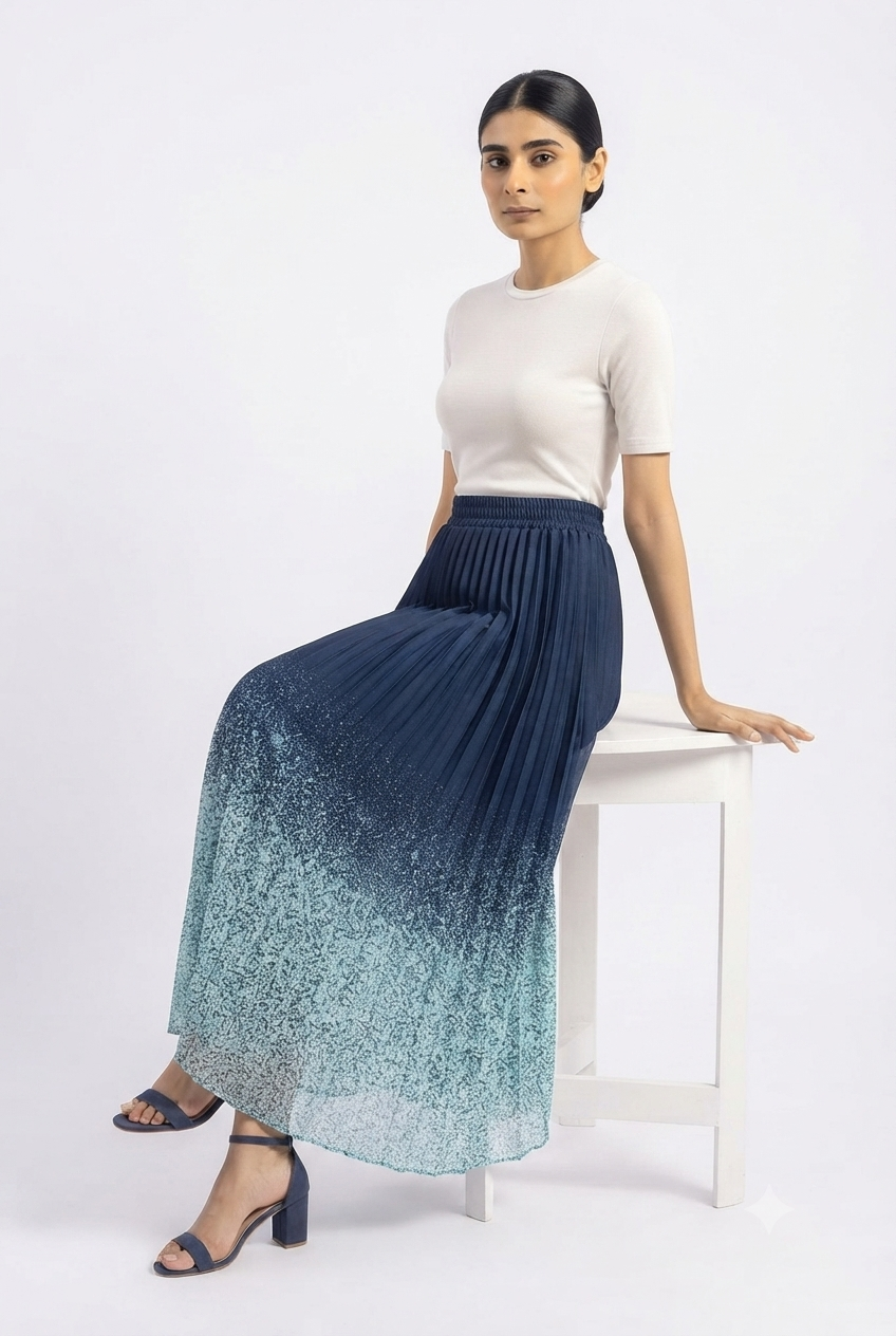 Imported ladies print skirt 939 R
