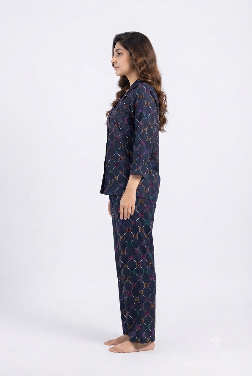 imported ladies night suite dark blue