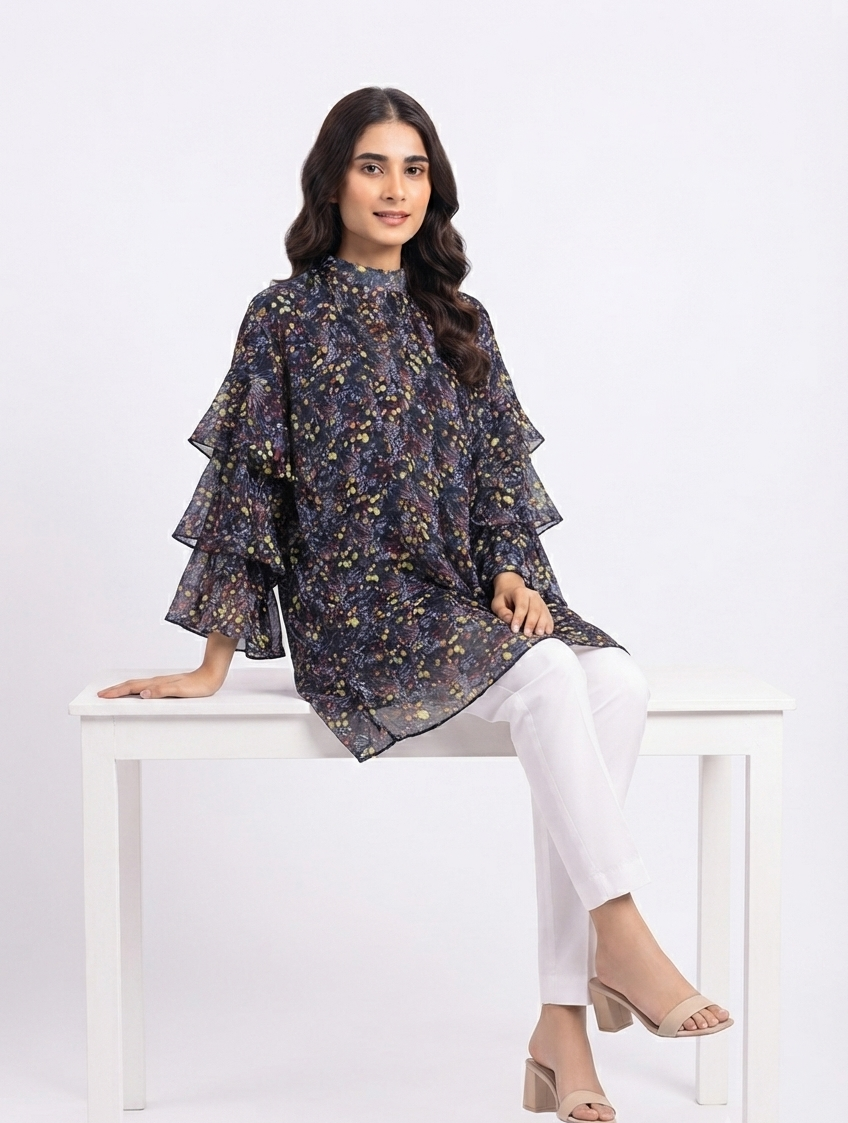 imported ladies top purpal 14844 R