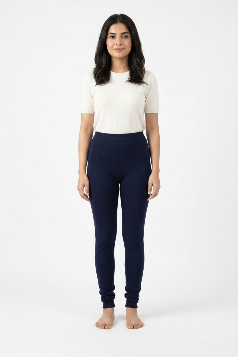 imported ladies tight o1# soft fabric blue