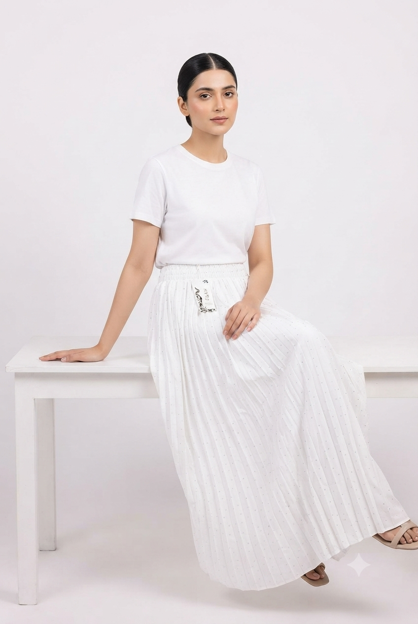 Imported ladies white skirt 101 R