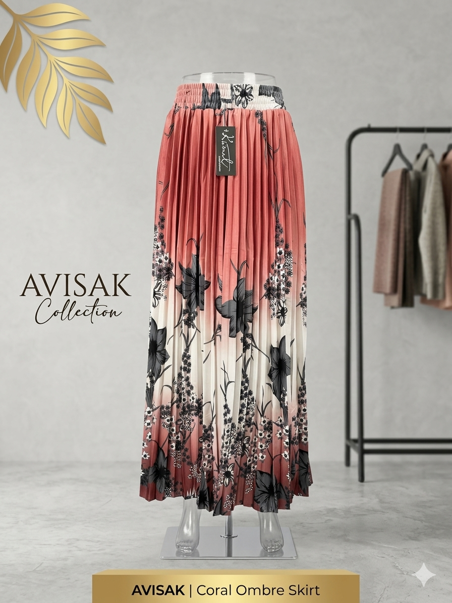 Imported ladies skirt brown 937