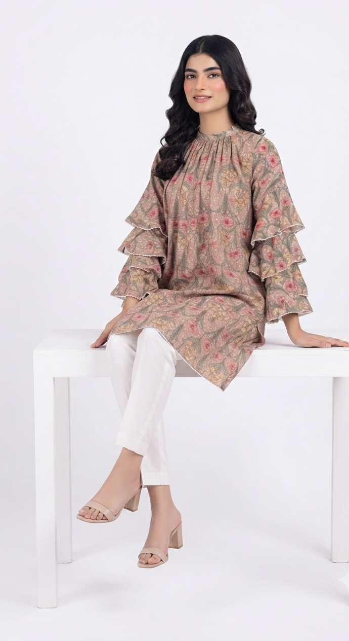 imported ladies top light orange 14844