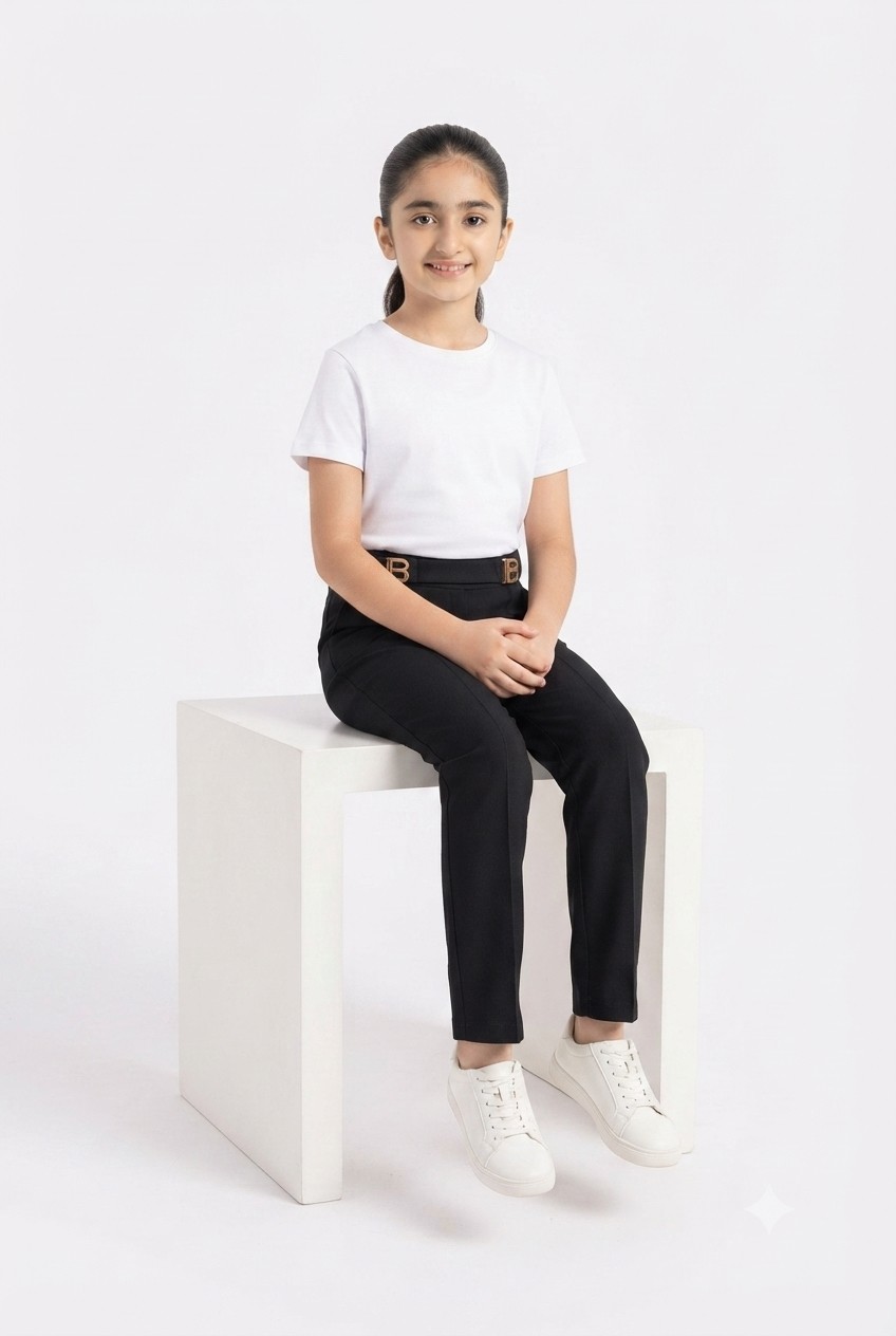 imported kids girl moom pent smile for 00998 black