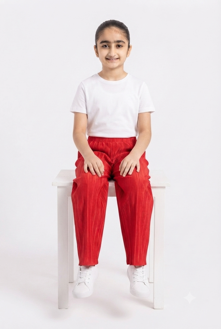 imported kids girl plazzo 001148 red