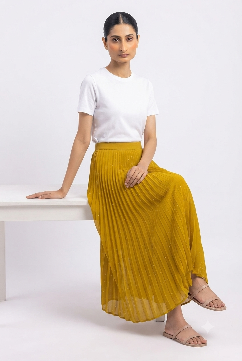 Imported ladies lemon skirt 101 R