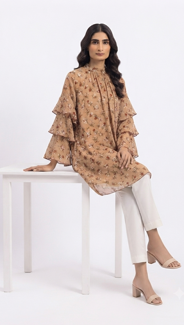 imported ladies top golden 14844 R