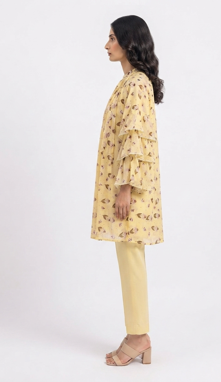 imported ladies top yellow 14844