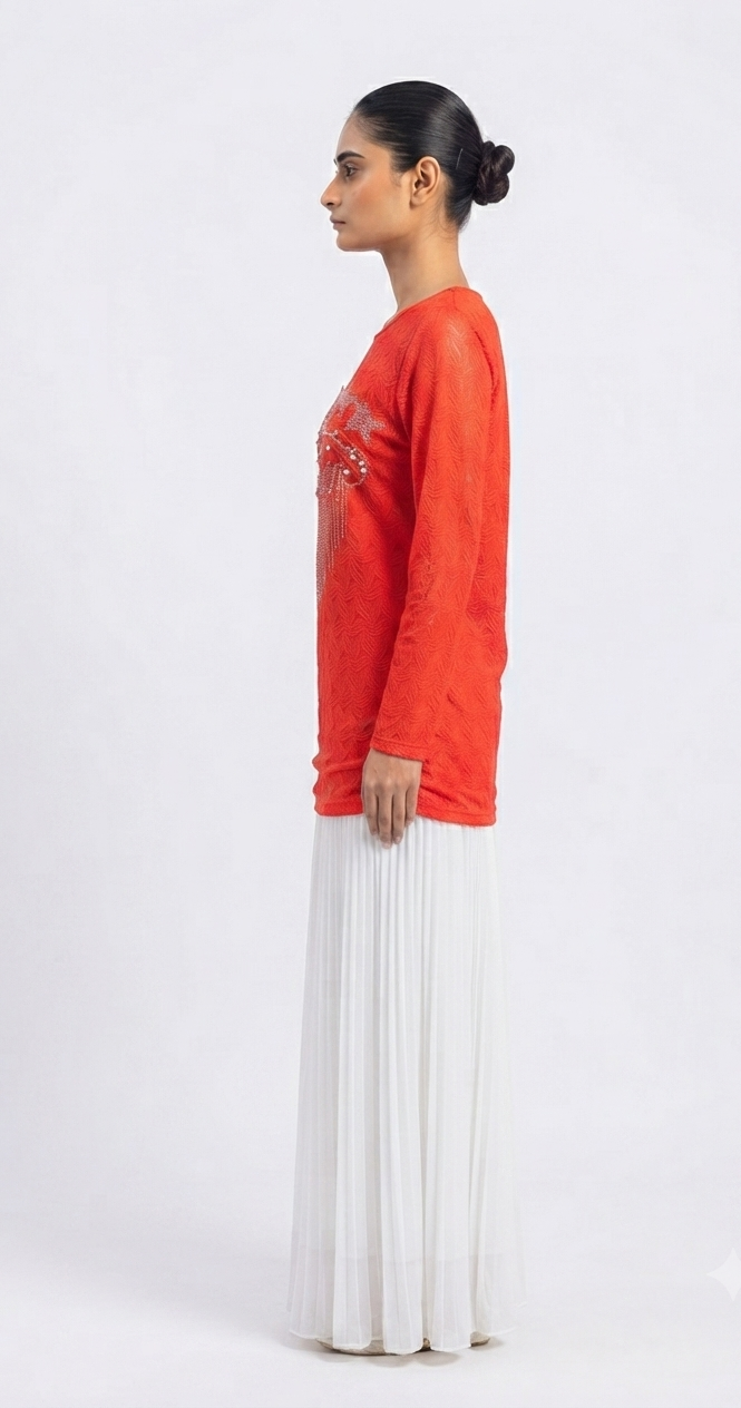 imported ladies top red 1005