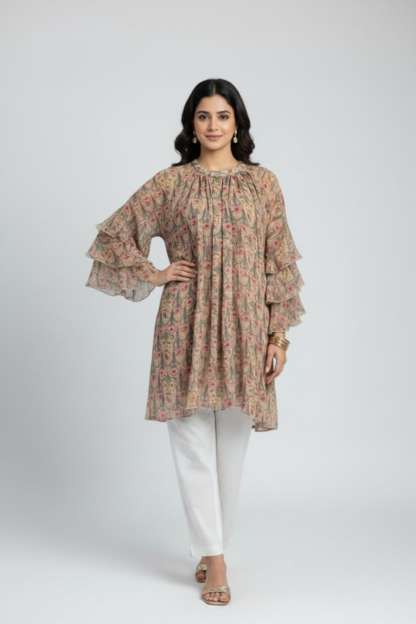 imported ladies top light orange 14844