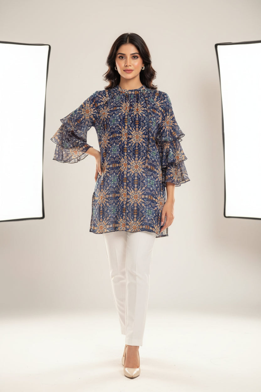 imported ladies top light blue 14844