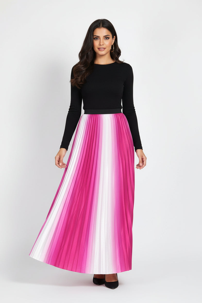 Ladies Imported skirt Multi Color pink 2453# R