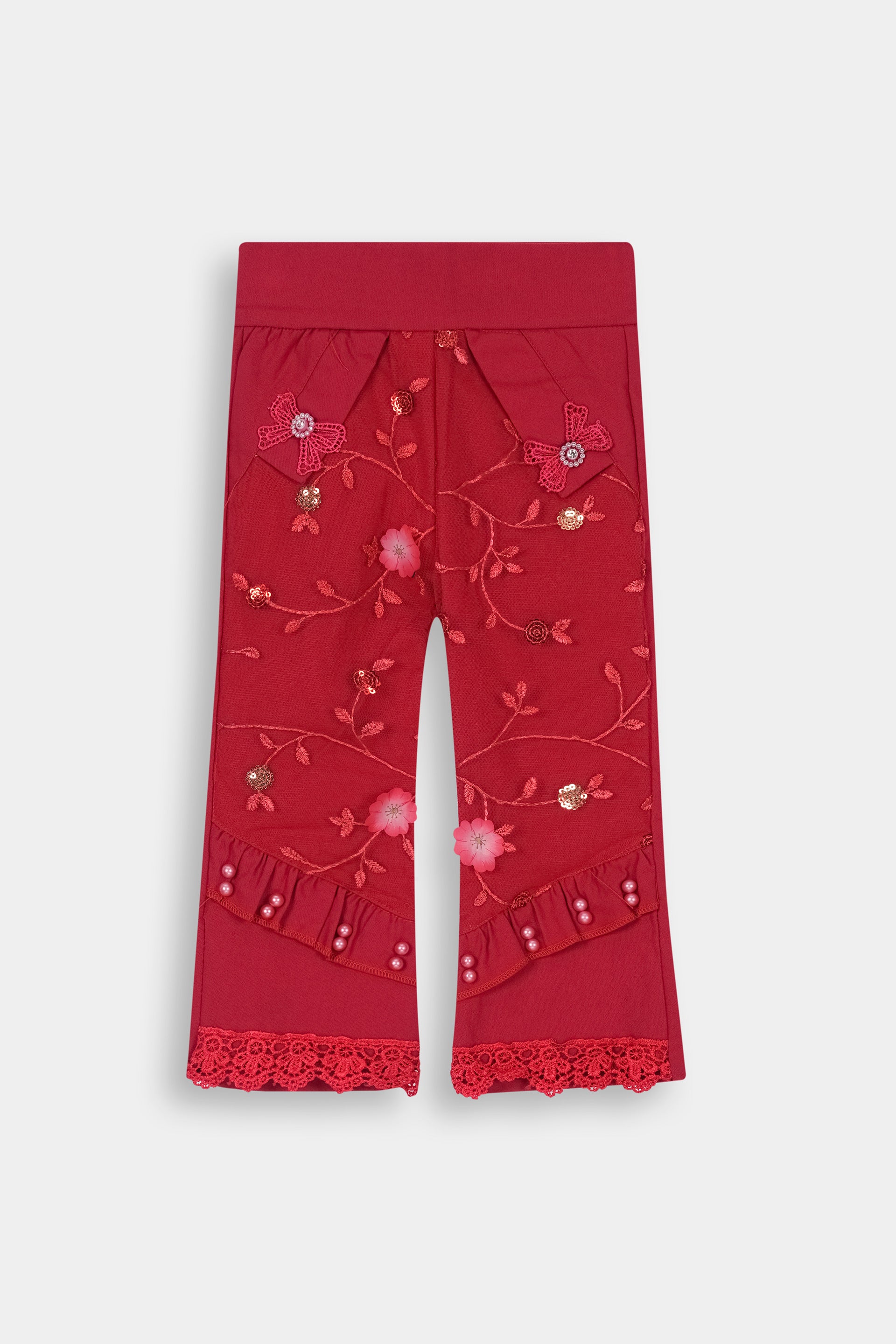 Kids Imported Deep Red Trouser