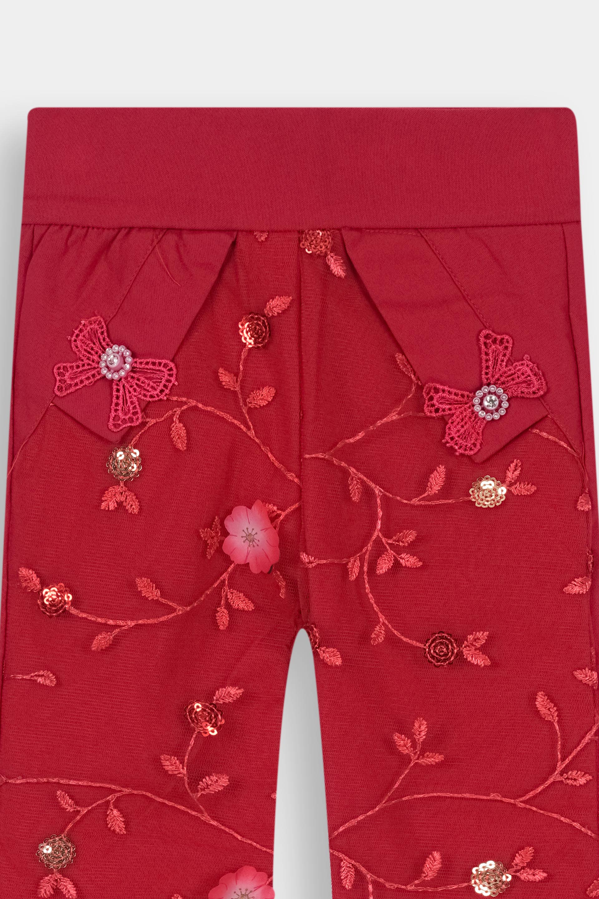 Kids Imported Deep Red Trouser