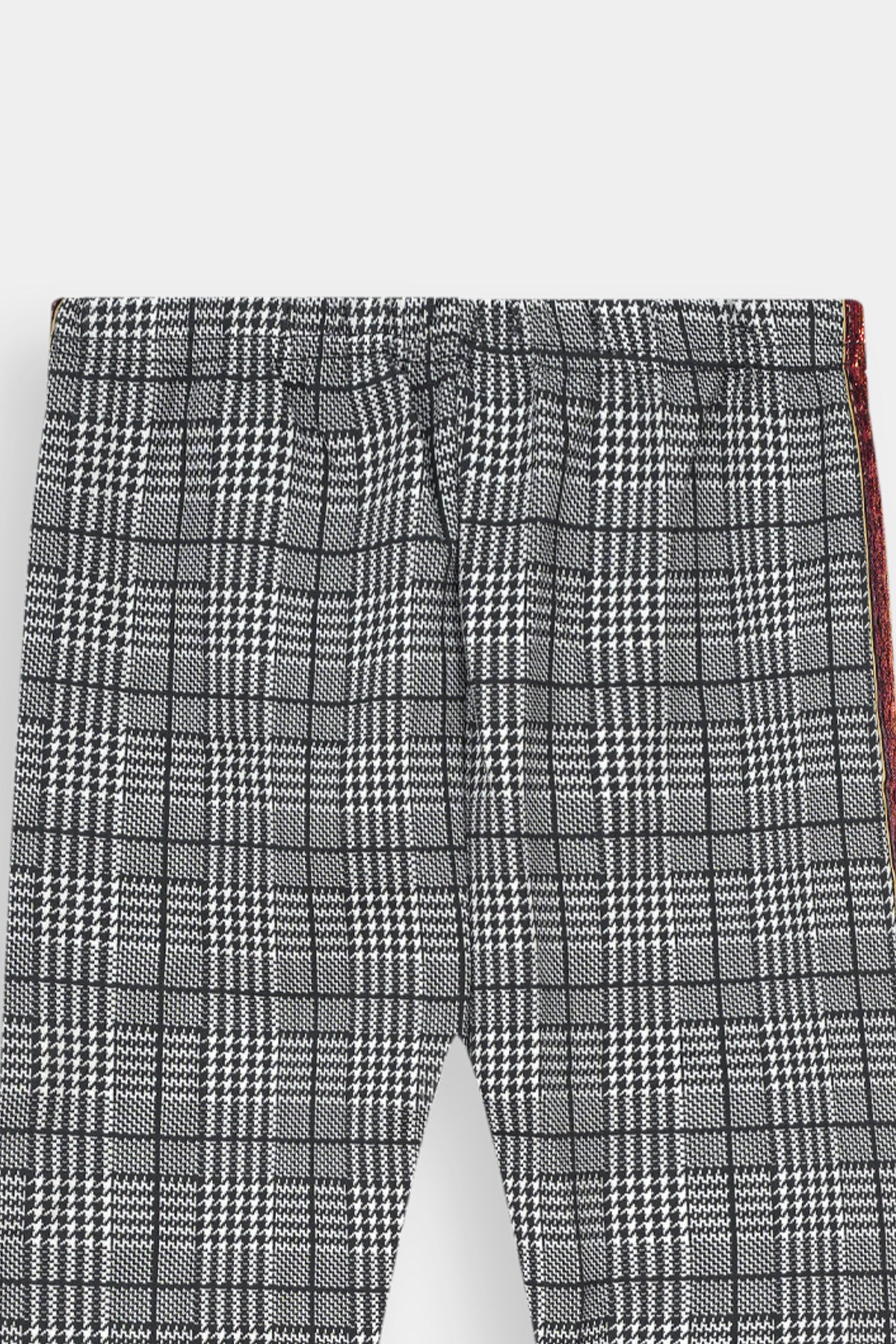 Girls Imported Check Tights