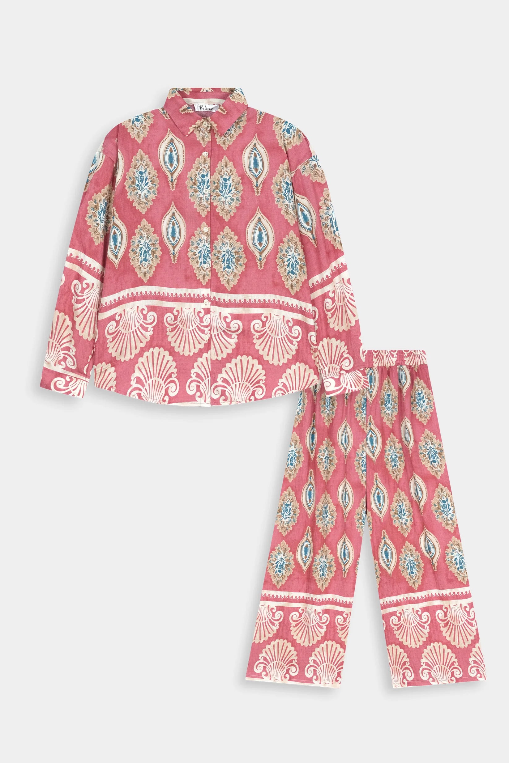 Ladies Imported 2pcs Pink suit #4850