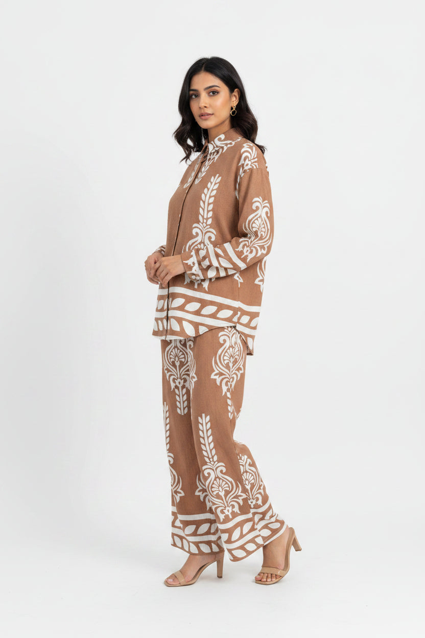Ladies Imported 2pcs Skin suit bown 4825 S