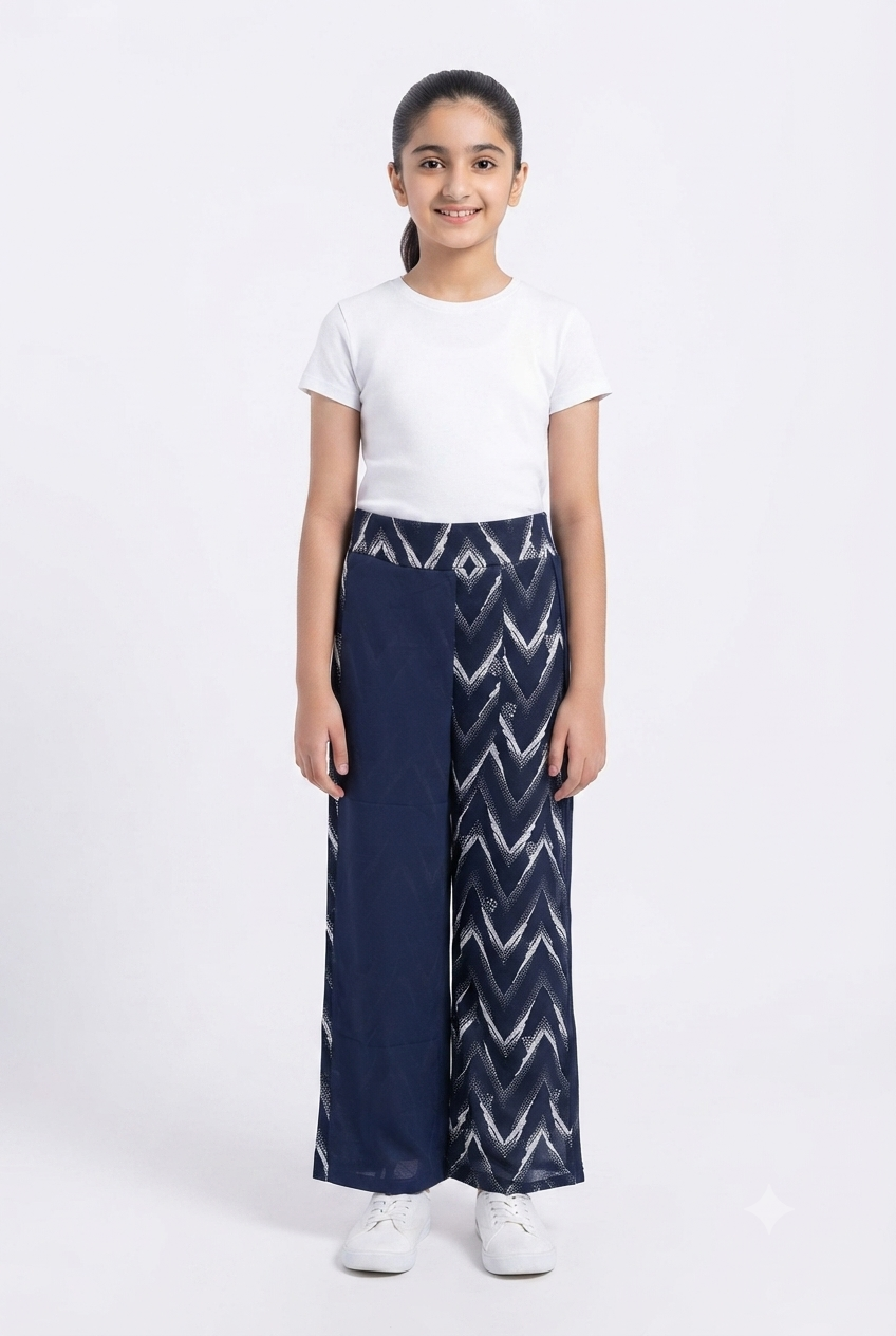 imported kids girl plazzo 00798 navy