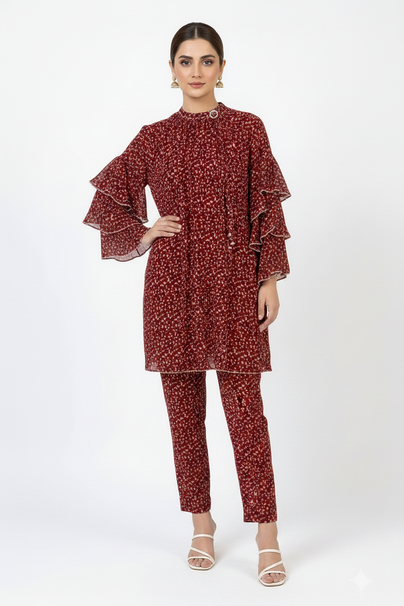 imported ladies top red 14844
