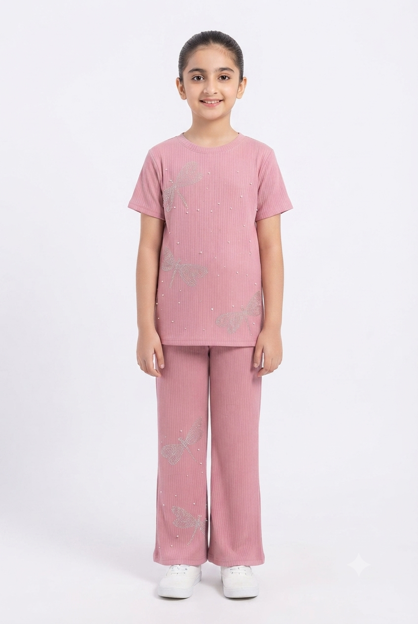 imported kids girl suit 001492 pink