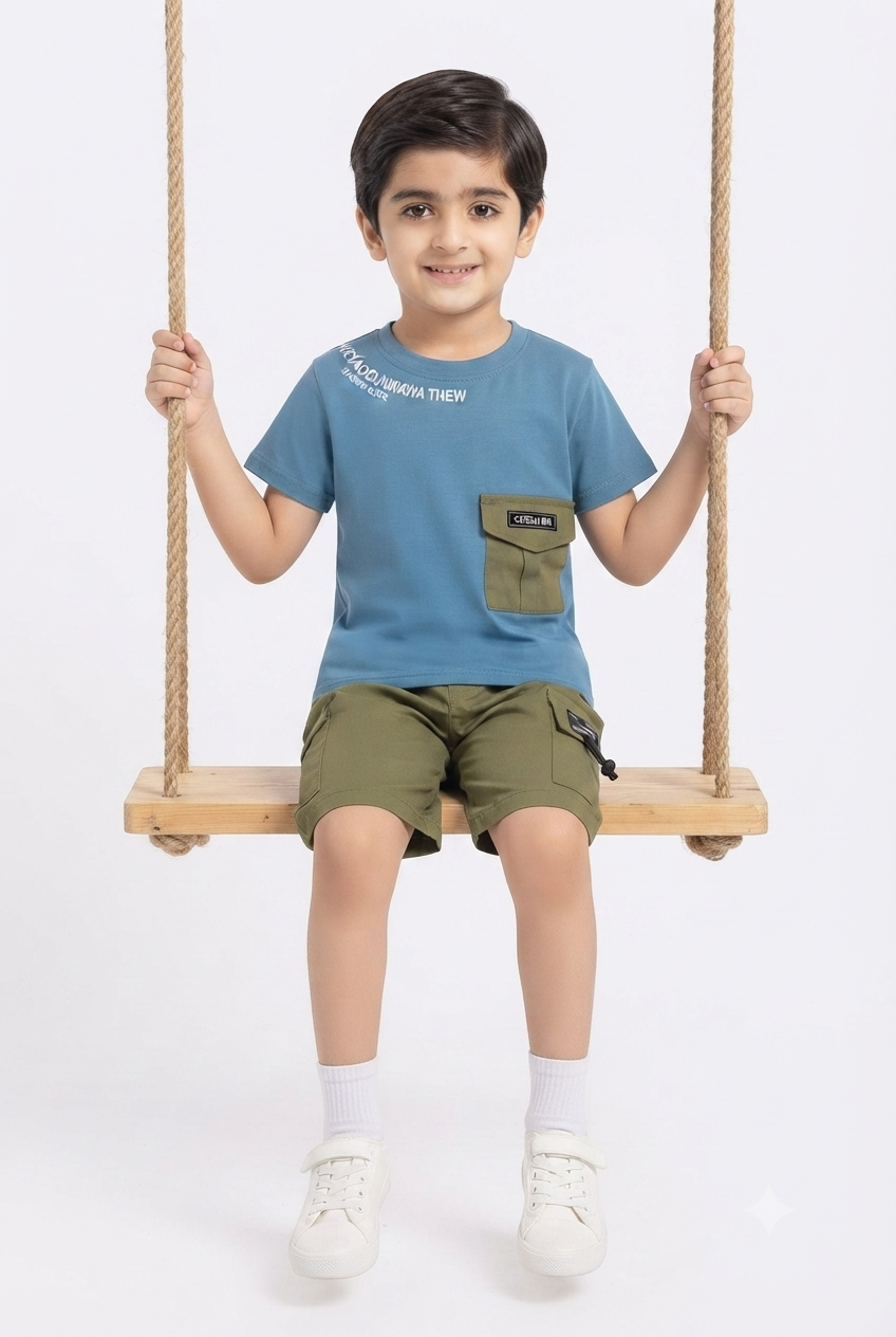 imported kids boy suit 998 blue