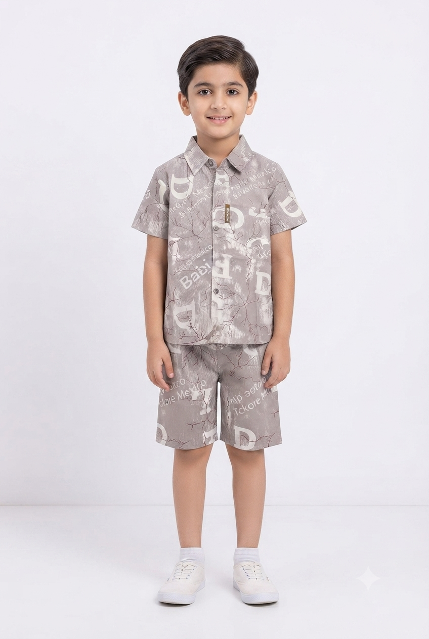 imported kids boy suit 1095 gray