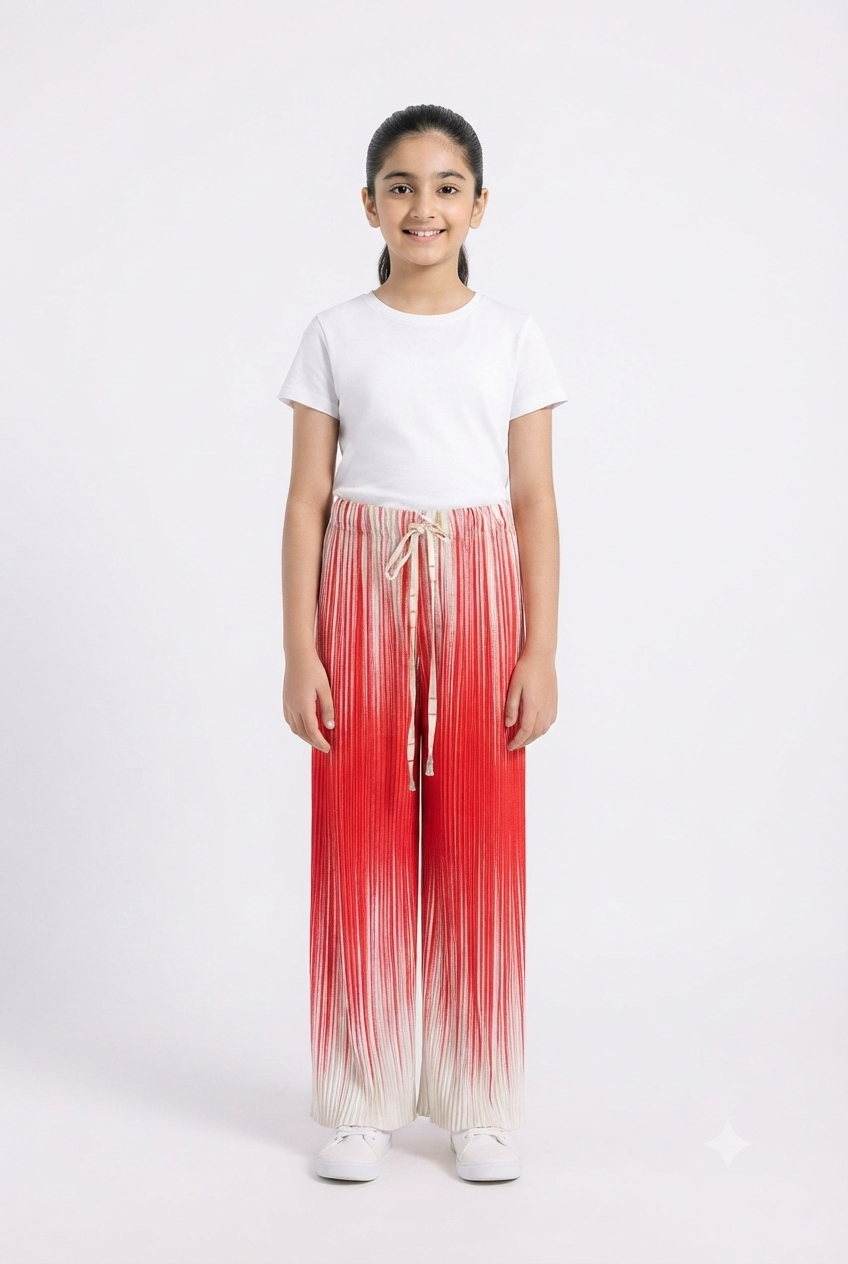 imported kids girl plazzo 00995 red