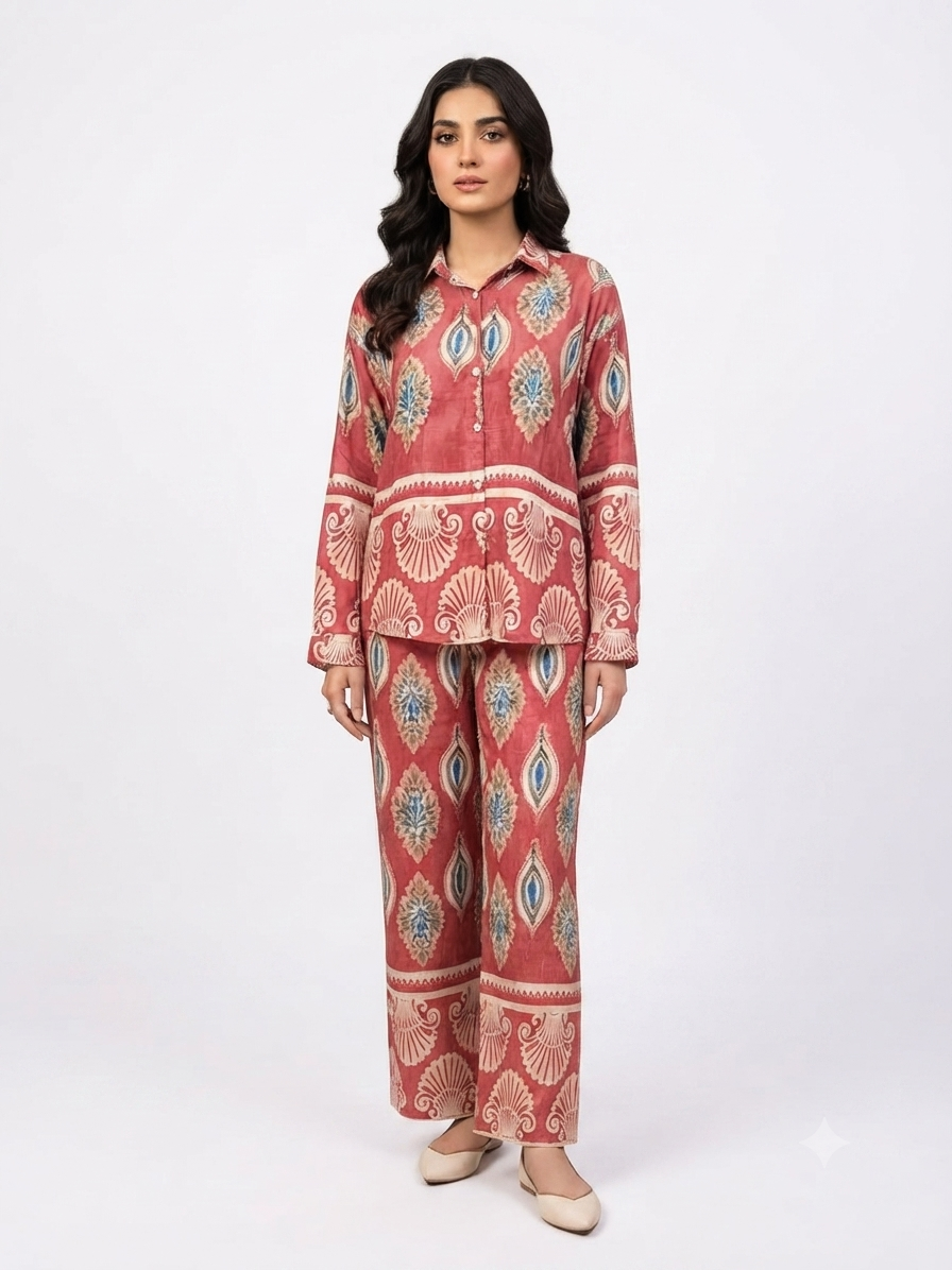 imported pink co order set 4825 S
