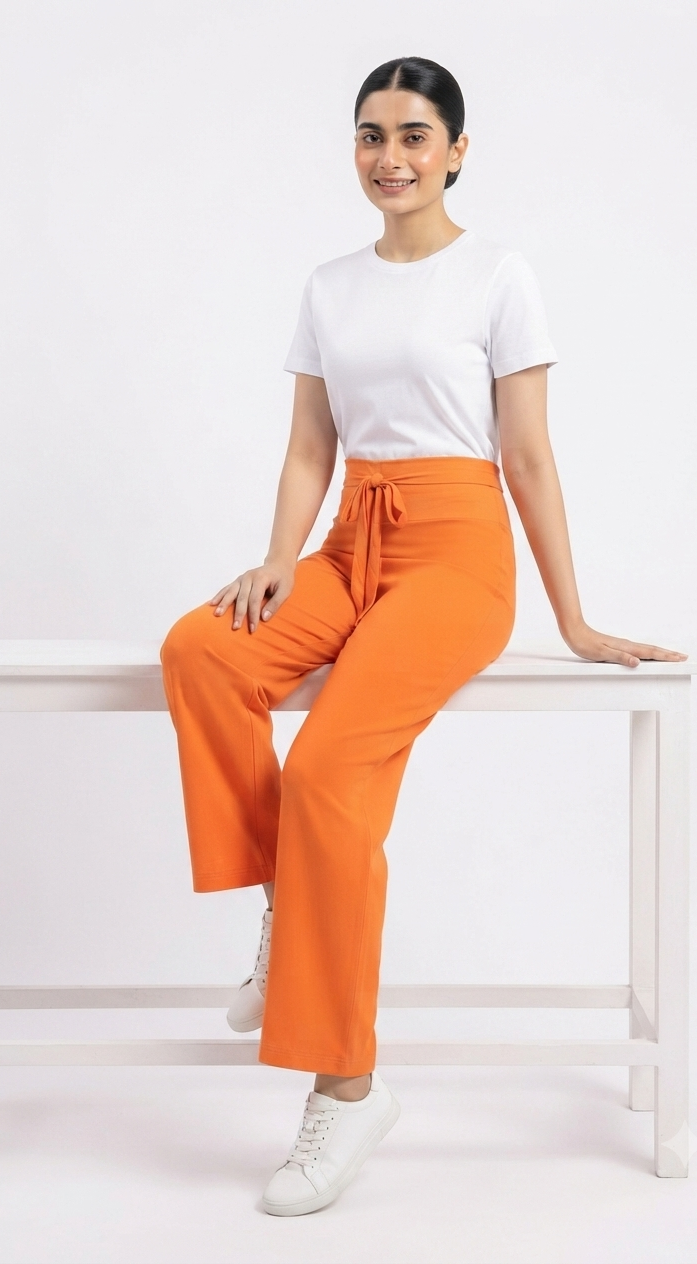 imported thai flapper soft fabric D orange orange s