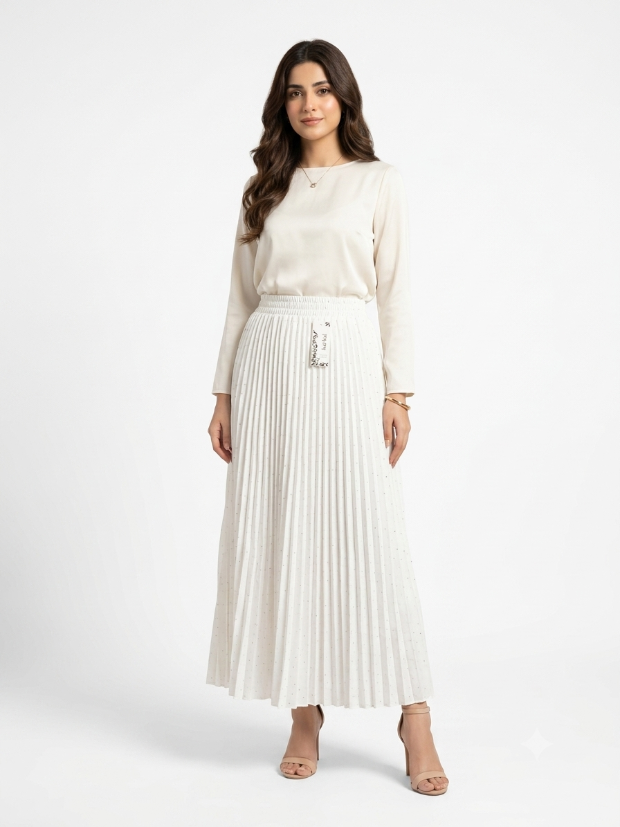 Imported ladies white skirt 101