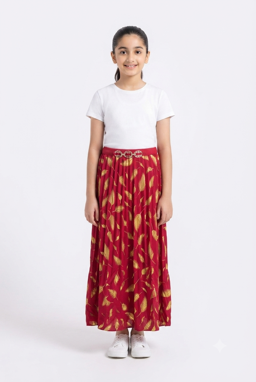 imported kids girl skirt 001698 floral