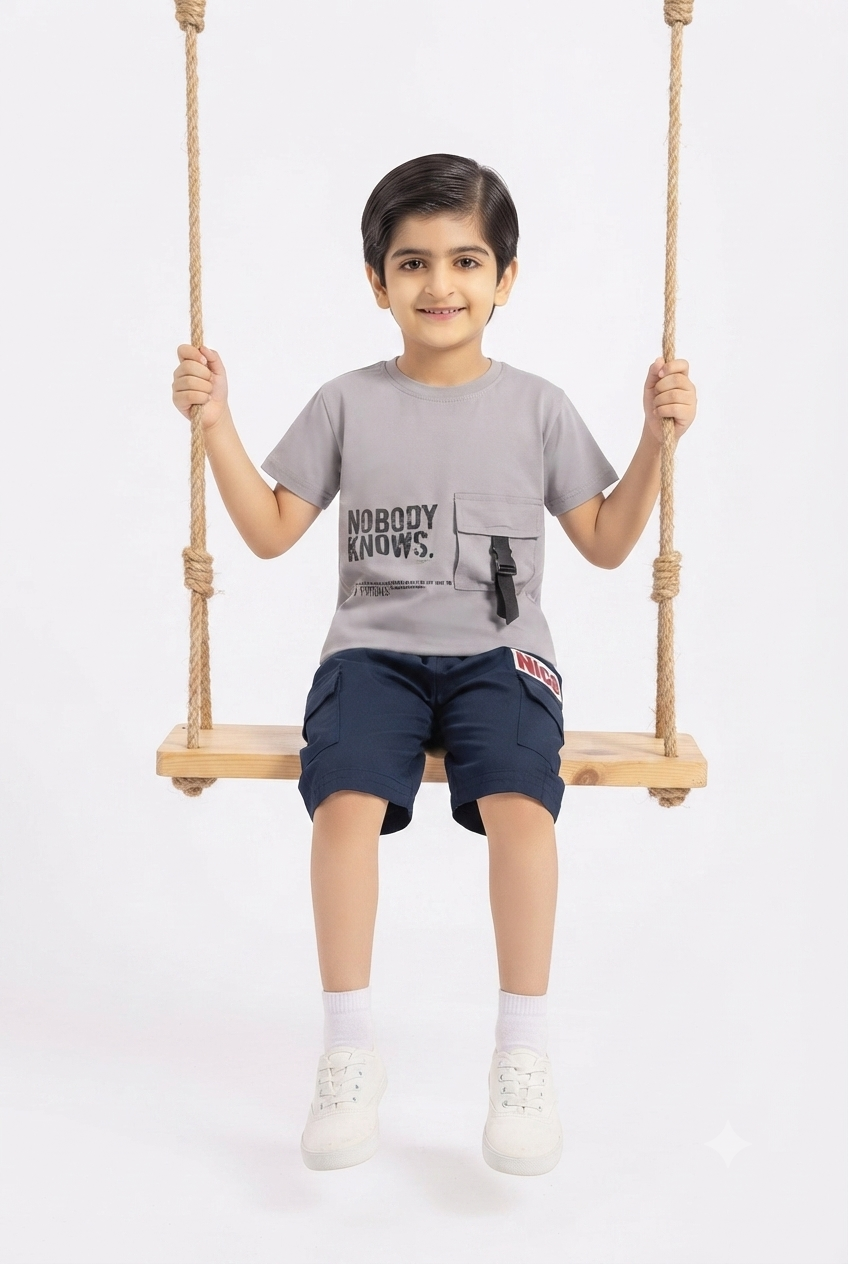imported kids boy suit 998 gray