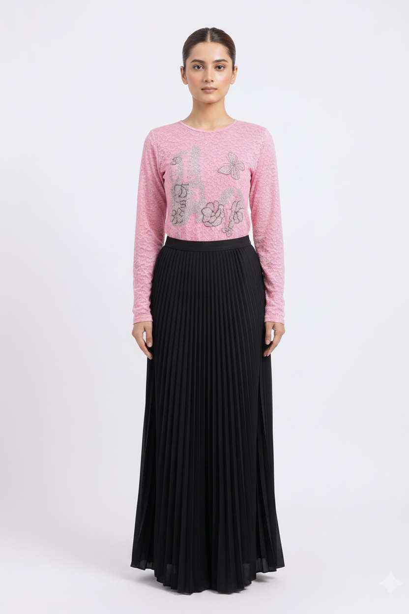 imported ladies 2 piece suit pink,black 1005,529