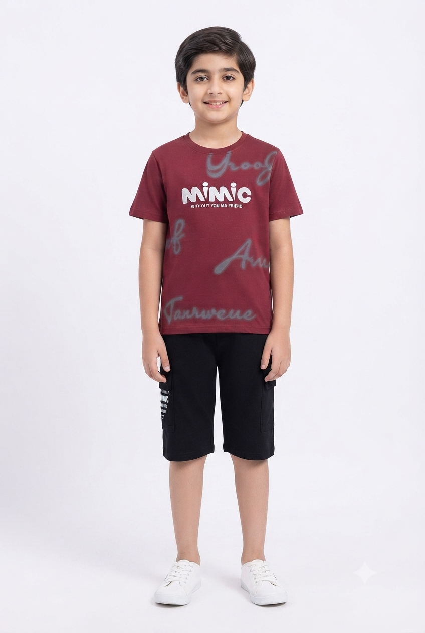 imported kids boy suit 001698 red