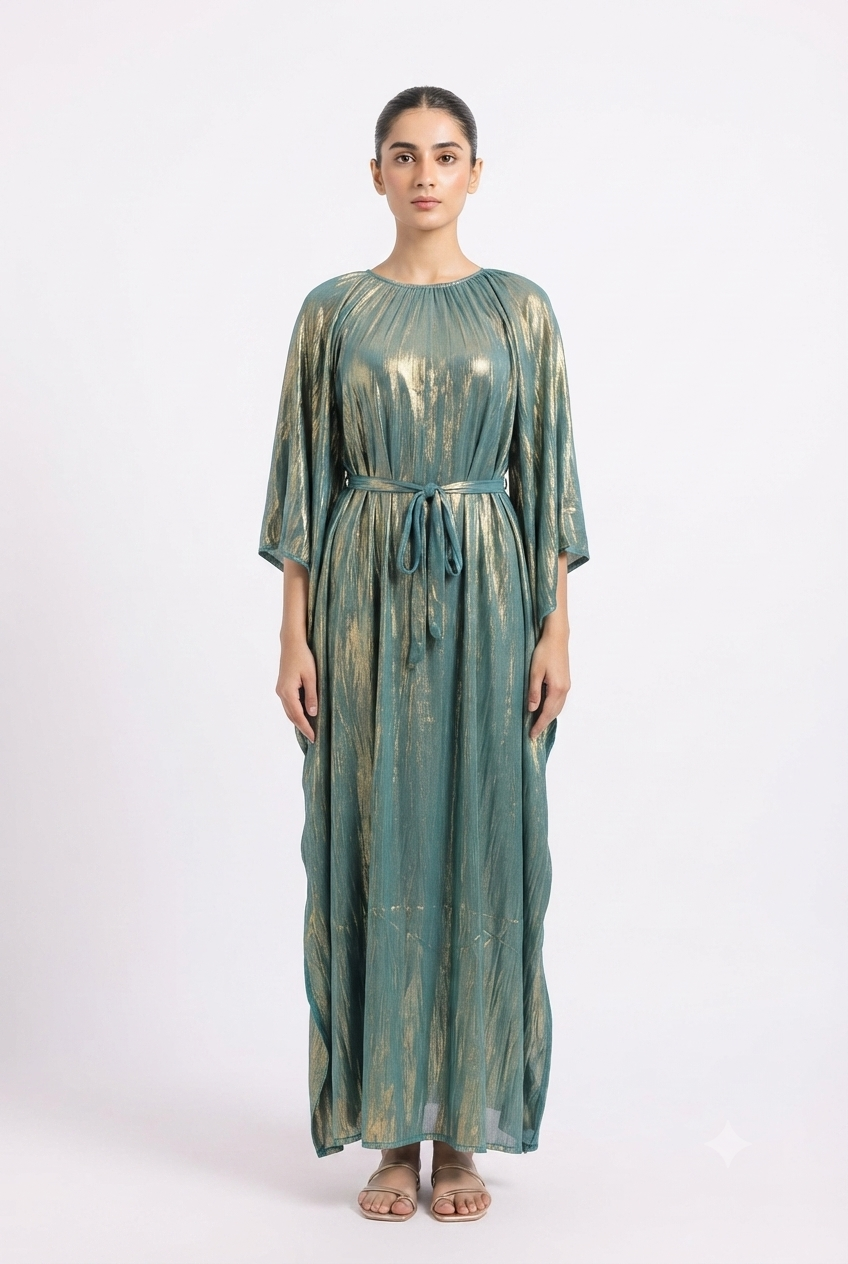 imported ladies kaftan green 1820 S