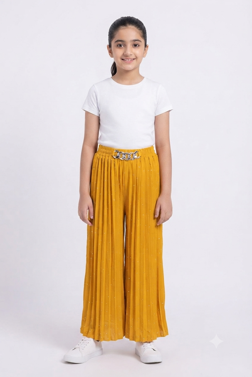 imported girl plazzo 00798  yellow bakal