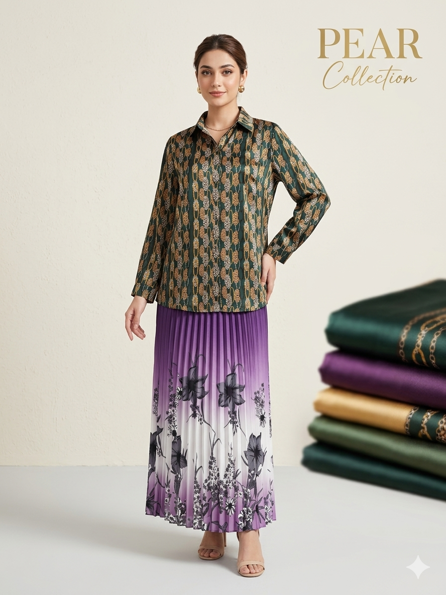 imported ladies shirt ziq skirt 2 piece 838-937