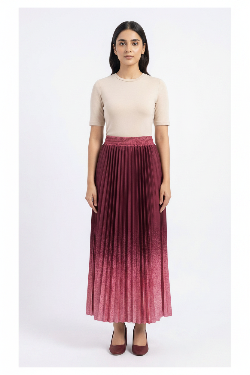 Imported ladies dyndy red skirt 939 R