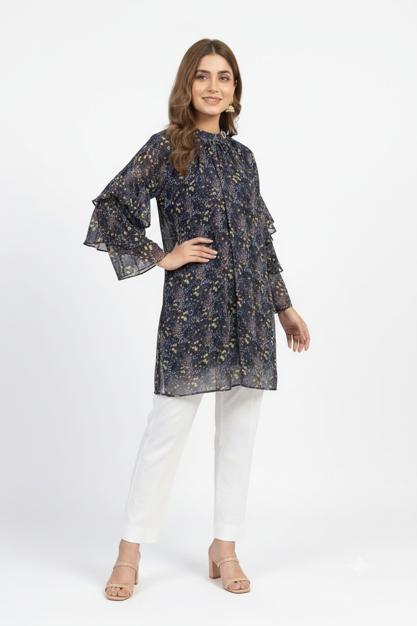 imported ladies top purpal 14844 R