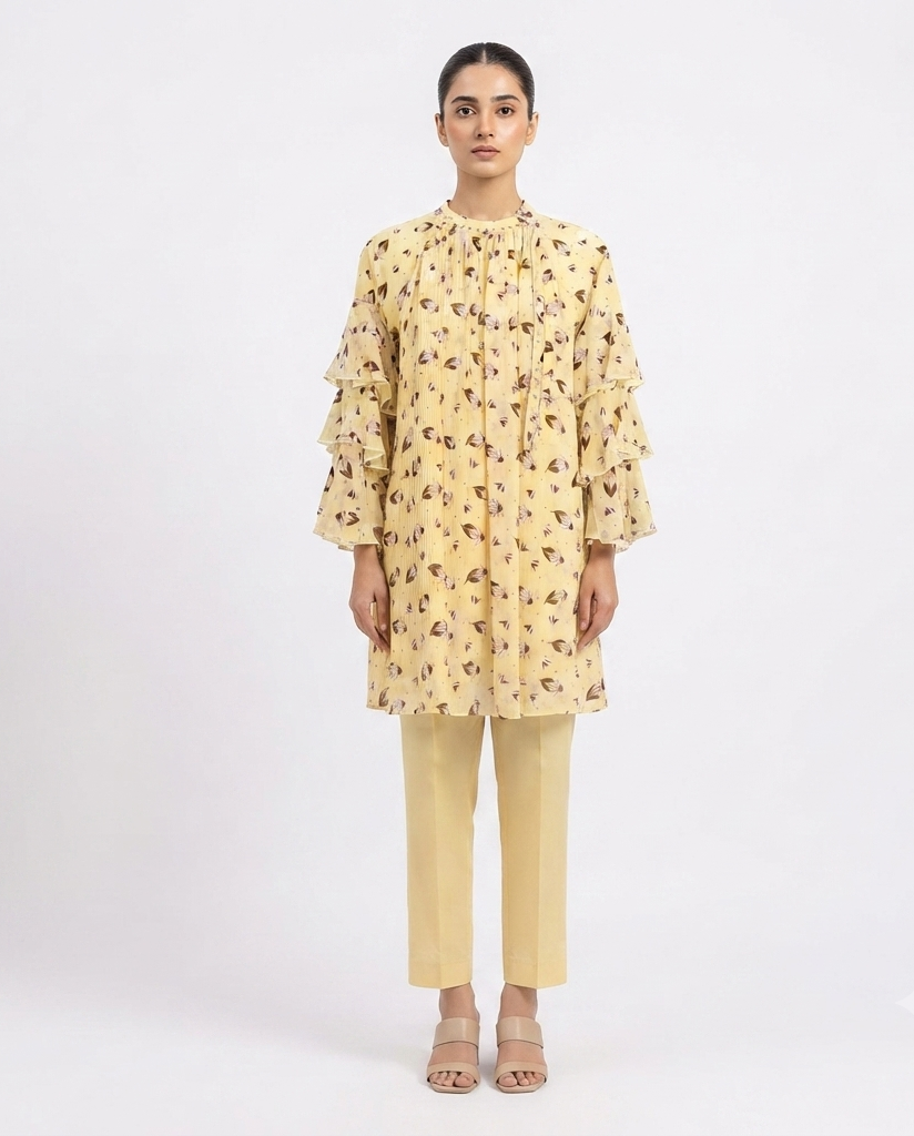 imported ladies top yellow 14844