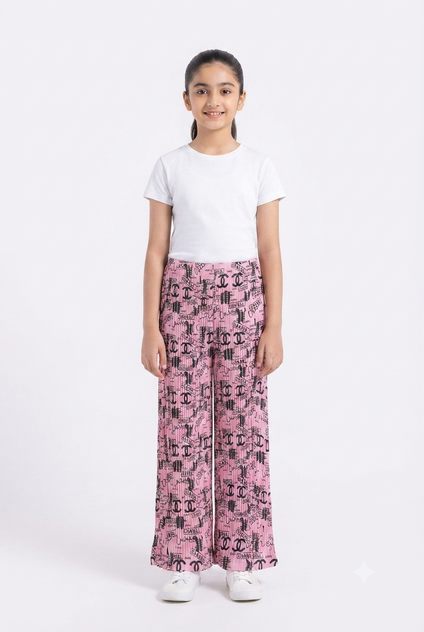 imported kids girl plazzo 00798 pink