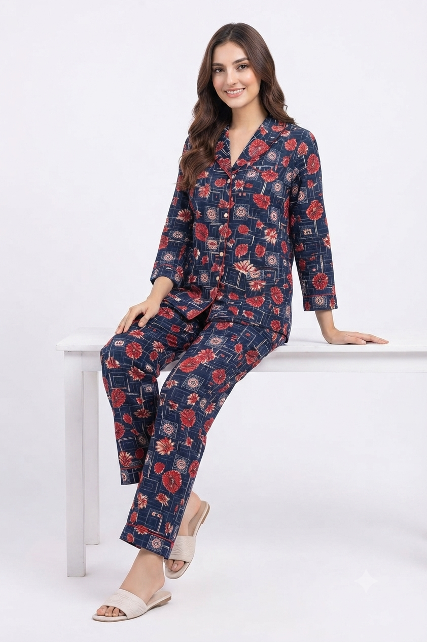 imported ladies night suite blue red