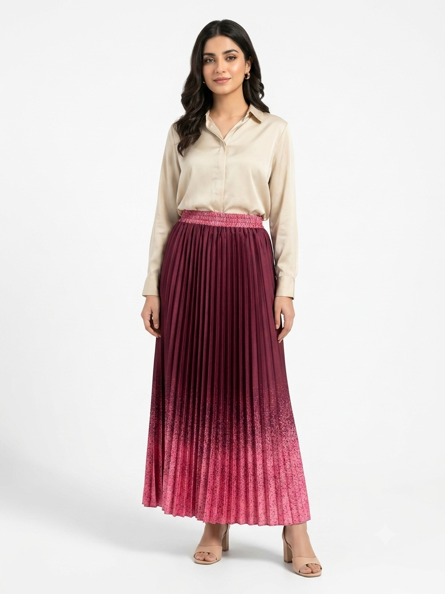 Imported ladies dyndy red skirt 939