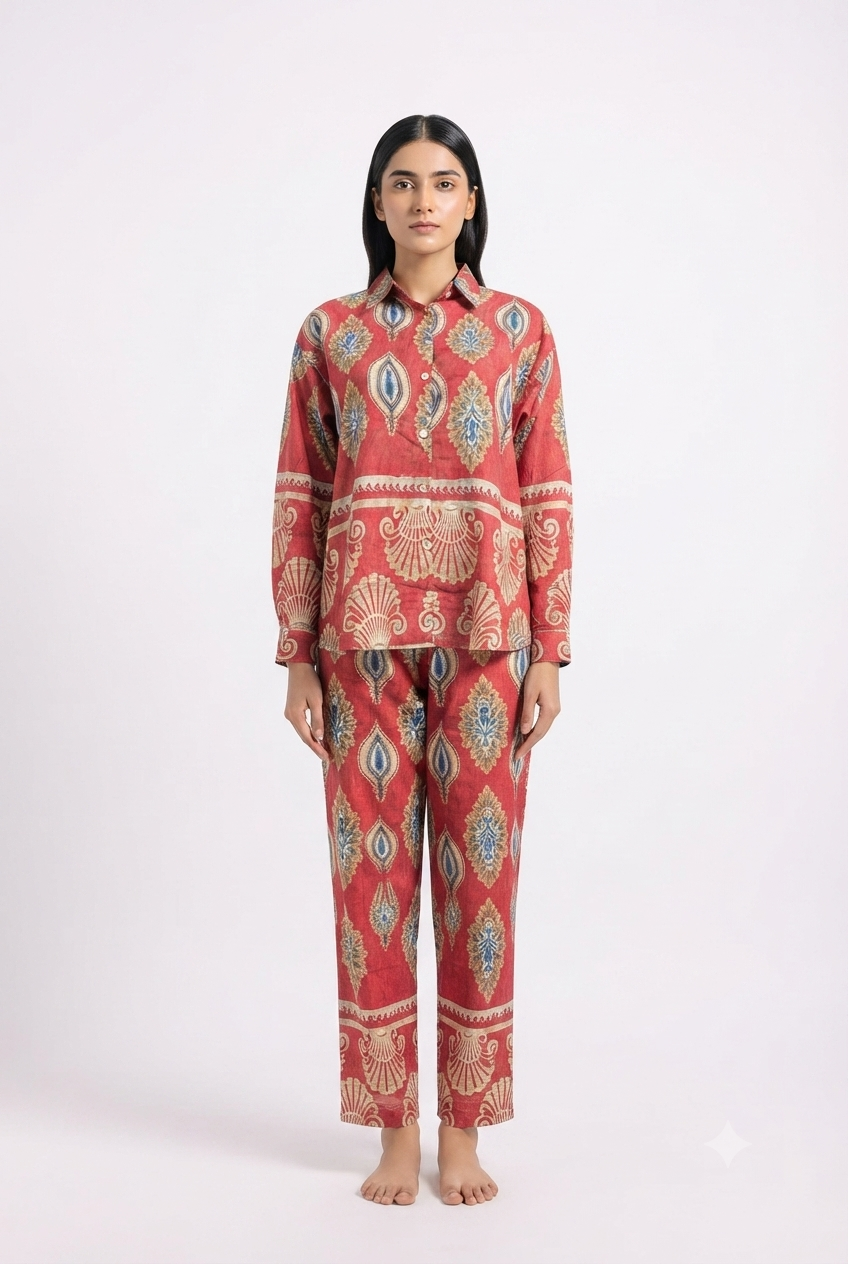 Imported women mehroon order suit 4825 S
