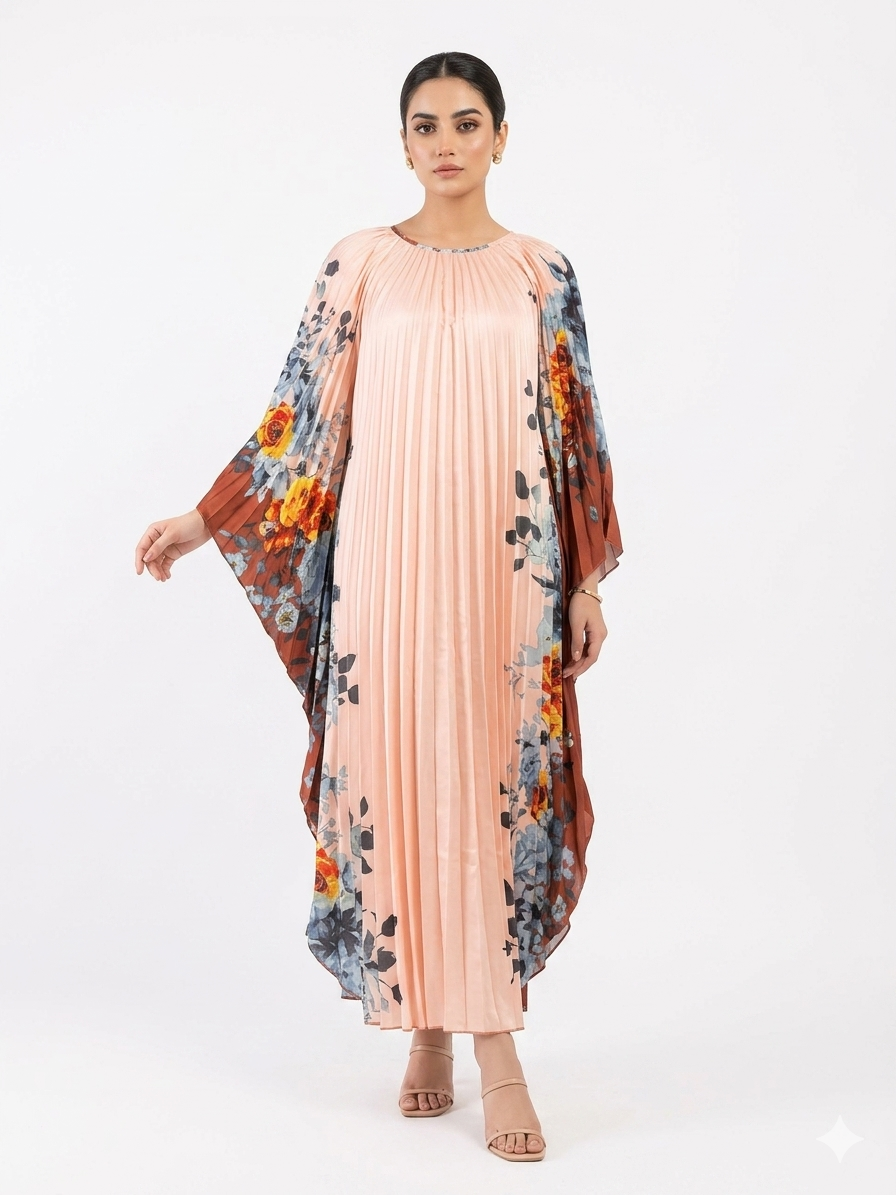 imported kaftan peach 826