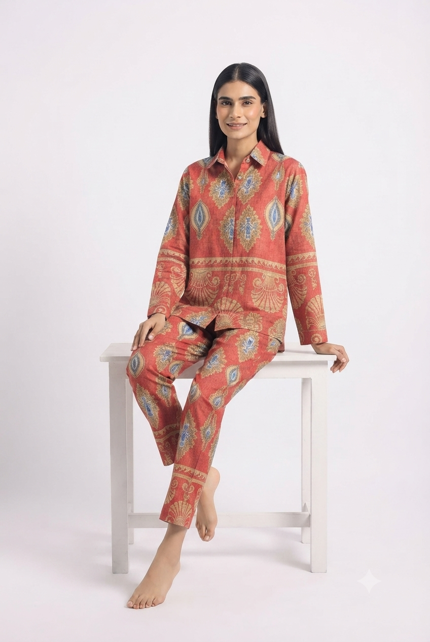 Imported women mehroon order suit 4825 S