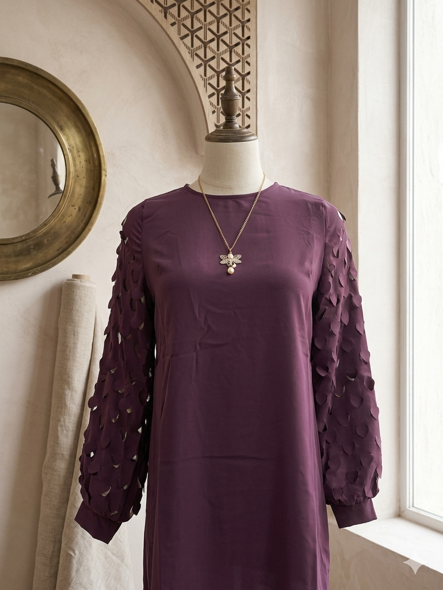 imported purpal ladies top 718#