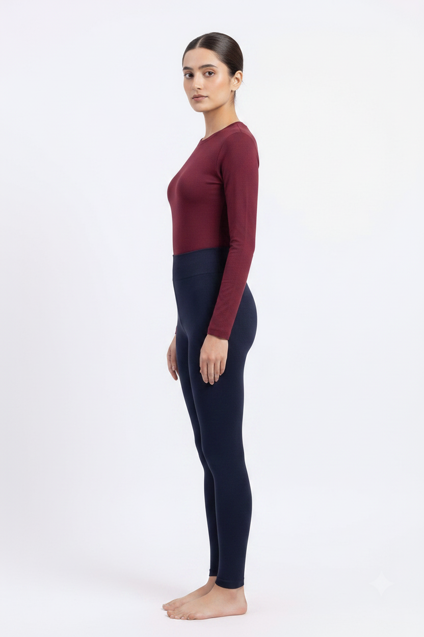 imported ladies tight o1# soft fabric blue