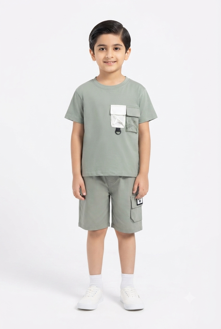 imported kids boy suit 1895 green
